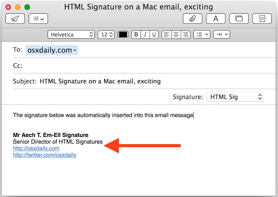 create an email signature for mac